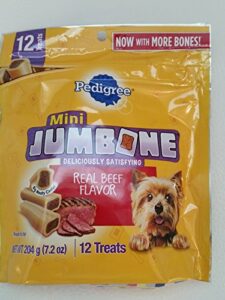 pedigree® jumbone™ real beef flavor mini dog treats
