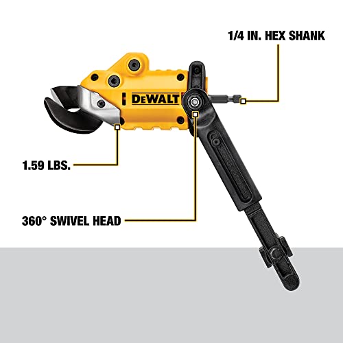 DEWALT Metal Shears Attachment, Impact Ready (DWASHRIR)