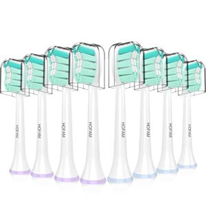 toothbrush replacement heads for philips sonicare replacement heads, electric replacement brush head compatible with phillips sonic care toothbrush head, 8 pack
