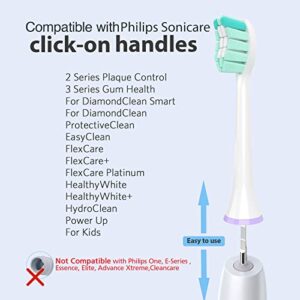 Toothbrush Replacement Heads for Philips Sonicare Replacement Heads, Electric Replacement Brush Head Compatible with Phillips Sonic Care Toothbrush Head, 8 Pack