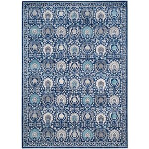 SAFAVIEH Evoke Collection 10' x 14' Blue/Ivory EVK251C Boho Non-Shedding Living Room Bedroom Dining Home Office Area Rug