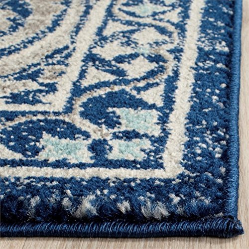 SAFAVIEH Evoke Collection 10' x 14' Blue/Ivory EVK251C Boho Non-Shedding Living Room Bedroom Dining Home Office Area Rug