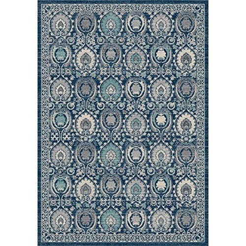 SAFAVIEH Evoke Collection 10' x 14' Blue/Ivory EVK251C Boho Non-Shedding Living Room Bedroom Dining Home Office Area Rug