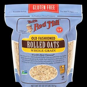 Bob's Red Mill Gluten Free Old Fashion Rolled Oats, 32-ounce (Pack of 4)