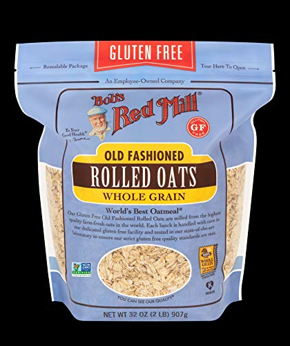 Bob's Red Mill Gluten Free Old Fashion Rolled Oats, 32-ounce (Pack of 4)