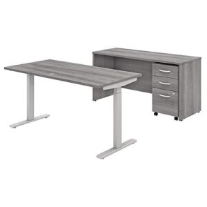 bush business furniture studio c home-office-desks, platinum gray