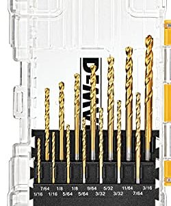 DEWALT Titanium Nitride Coated Drill Bit Set, Pilot Point, 21-Piece (DW1361)