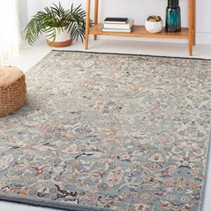 safavieh vivaldi collection 4′ x 6′ navy/rust viv596n traditional vintage oriental area rug