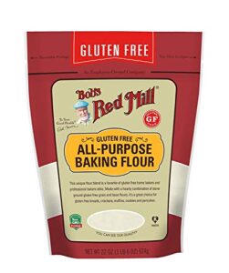 bob’s red mill resealable gluten free all purpose baking flour, 22 ounce (pack of 2)