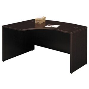 Bush Business Furniture Series C 60W x 43D Left Hand L-Bow Desk Shell in Mocha Cherry