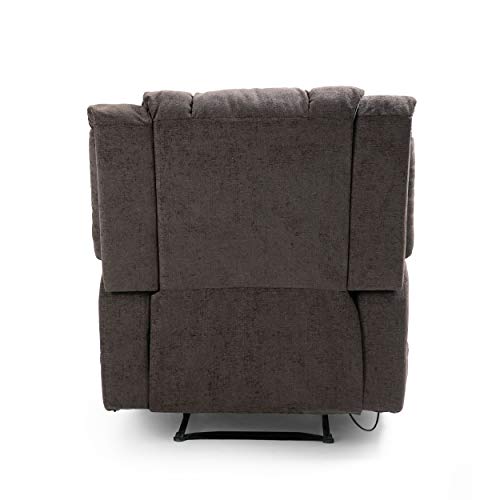 Christopher Knight Home Coosa Massage Recliner, Brown + Black