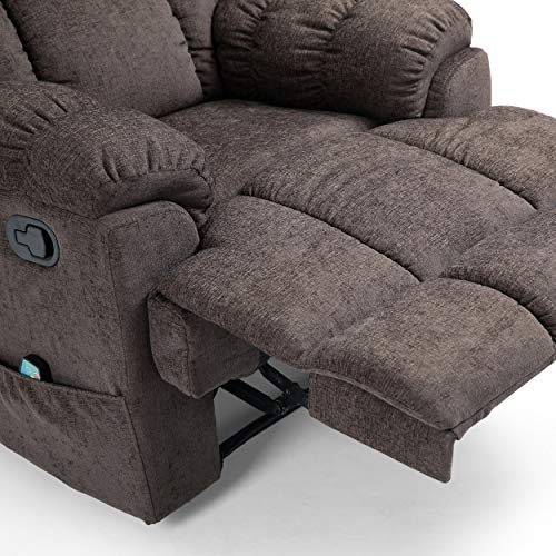 Christopher Knight Home Coosa Massage Recliner, Brown + Black