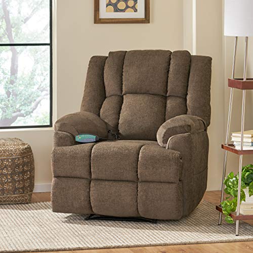 Christopher Knight Home Coosa Massage Recliner, Brown + Black