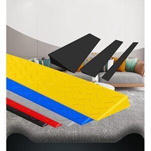 JQGGJYGG Non-Slip Ramp,Kerb Ramps,Plastic Portable Threshold Ramps,Door Step Ramp,Wheelchair Threshold Transition Strip,Disabled Access,for Wheelchair,Sidewalk,Bike,Motorcycle,Grey,100 * 7 * 1cm