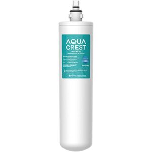 aqua crest gxulqr 2k gallons kitchen or bath replacement filter, replacement for hexagonal head ge smartwater gxulqr/gxulqk twist lock undersink filter (pack of 1)