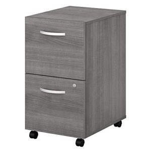 bush business furniture studio c file cabinet, platinum gray