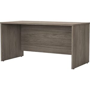bush business furniture studio c home office desk, 60w x 30d, modern hickory