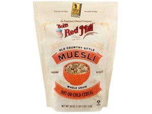 bob’s red mill cereal muesli, 18-ounce bags (4 pack)
