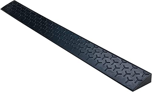 Threshold Ramp, Threshold Ramp Rubber, 1/2/3/4/5 cm Rise Wheelchairs Ramps for Home Garden Yard Sliding Glass Doors Steps, Indoor Outdoor Entry Transitions Slope (Size : 100x11x4.5(39.4x4.3x1.8))