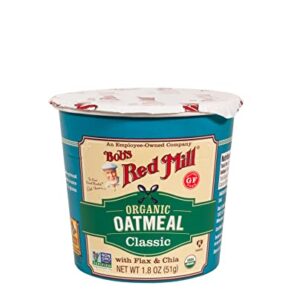 Bob's Red Mill Organic Gluten Free Oatmeal Cup, Classic (Pack of 12)