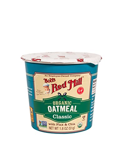Bob's Red Mill Organic Gluten Free Oatmeal Cup, Classic (Pack of 12)