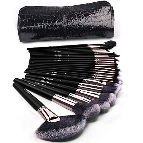 Makeup Brushes 24pcs Makeup Brush Set Kabuki Foundation Blending Brush Face Powder Blush Concealers Eye Shadows Make Up Brushes Kit with Bag