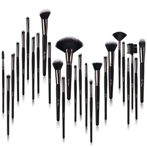 Makeup Brushes 24pcs Makeup Brush Set Kabuki Foundation Blending Brush Face Powder Blush Concealers Eye Shadows Make Up Brushes Kit with Bag