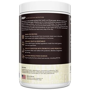 TrueFit Meal Replacement Shake Protein Powder, Grass Fed Whey + Organic Fruits & Veggies, Keto, Fiber & Probiotics, Gluten Free