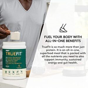TrueFit Meal Replacement Shake Protein Powder, Grass Fed Whey + Organic Fruits & Veggies, Keto, Fiber & Probiotics, Gluten Free