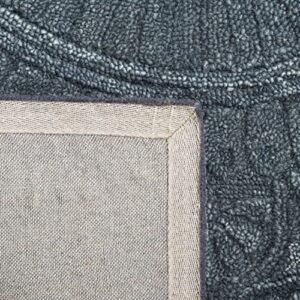 Safavieh Marquee Collection 8' x 10' Dark Grey MRQ301F Handmade Contemporary Medallion Wool Area Rug