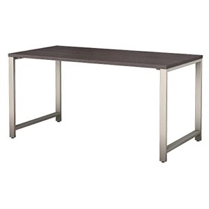 bush business furniture 400 series table desk with metal legs, 60w x 30d, storm gray