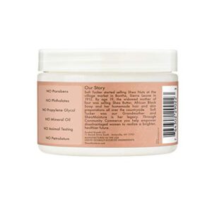 SheaMoisture Smoothie Curl Enhancing Cream for Thick, Curly Hair Coconut and Hibiscus Sulfate and Paraben Free 12 oz