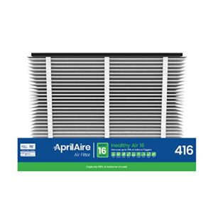 aprilaire 416 replacement filter for aprilaire whole house air purifiers – merv 16, allergy, asthma, & virus, 16x25x4 air filter (pack of 2)