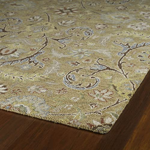 Kaleen Helena Collection Hand Tufted Area Rug, 5' x 7'9", Gold