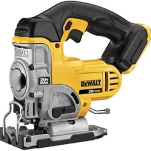 DEWALT 20V MAX XR Jigsaw, 3,000 Blade Speed, Cordless, Brushless Motor, LED Light, Bare Tool Only (DCS331B)