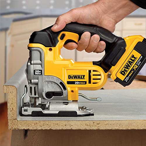 DEWALT 20V MAX XR Jigsaw, 3,000 Blade Speed, Cordless, Brushless Motor, LED Light, Bare Tool Only (DCS331B)