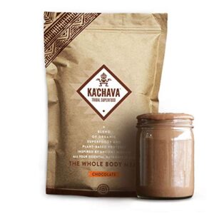 ka’chava meal replacement shake – a blend of organic superfoods and plant-based protein – the ultimate all-in-one whole body meal. (chocolate) 930g bag = 15 meals (62g serving size)
