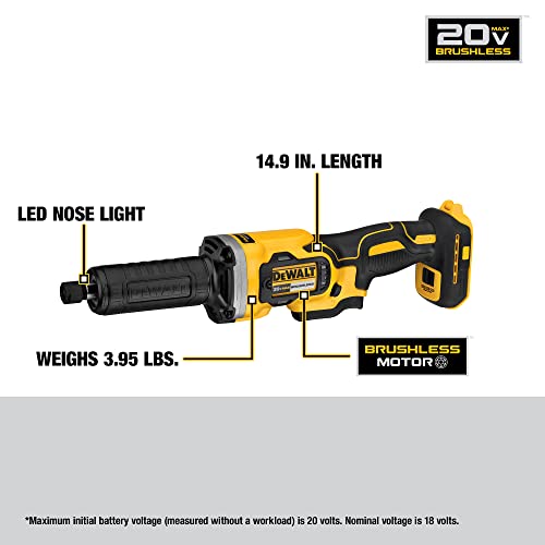 DEWALT 20V MAX* Die Grinder, Variable Speed, 1-1/2-Inch, Tool Only (DCG426B)