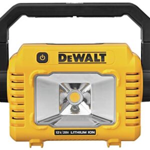 DEWALT 12V/20V MAX LED Work Light, Compact with 360 Degree Rotating Handle, 2000 Lumens of Brightness, Cordless, Bare Tool Only (DCL077B)