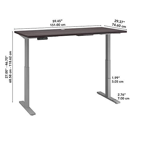 Bush Business Furniture Move 60 Series Height Adjustable Standing Desk, 60W x 30D