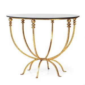 christopher knight home pronghorn coffee table, gold + black