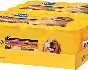 Pedigree Meaty Ground Dinner Multipack Chicken And Beef Dog Food 13.2 Ounces (Two 12-Can Cases)