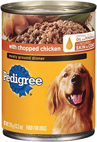 Pedigree Meaty Ground Dinner Multipack Chicken And Beef Dog Food 13.2 Ounces (Two 12-Can Cases)