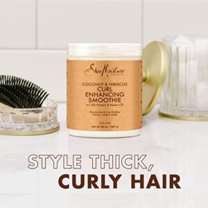 Sheamoisture Curl Enhancing Smoothie for Thick, Curly Hair Coconut and Hibiscus Sulfate and Paraben Free 20 oz