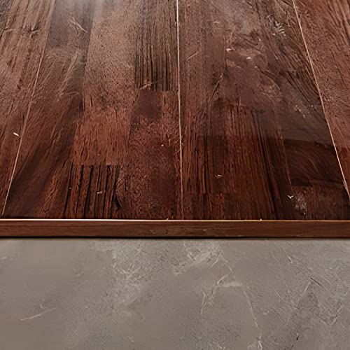 Metal T Molding Transition Strip, Carpet Edge Trim Self Adhesive, Gray Reducer Doorways Threshold Ramp for Flat Floor, Wood Effect Edging Strips (Color : Width 33mm, Size : Length 140cm (55.
