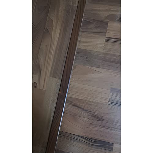 Metal T Molding Transition Strip, Carpet Edge Trim Self Adhesive, Gray Reducer Doorways Threshold Ramp for Flat Floor, Wood Effect Edging Strips (Color : Width 33mm, Size : Length 140cm (55.