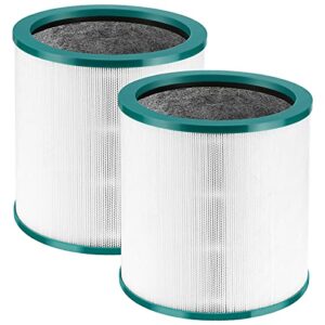 2 pack true hepa replacement filter compatible with dyson tower purifier pure cool link tp01, tp02, tp03, am11, bp01 models, compare to part # 968126-03