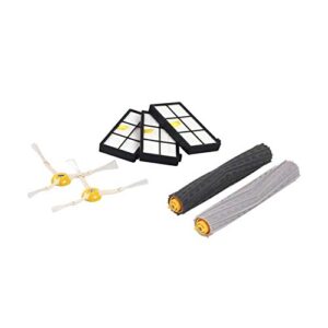 irobot roomba authentic replacement parts – roomba 800 and 900 series replenishment kit (3 aeroforce filters, 2 spinning side brushes, and 1 set of multi-surface rubber brushes)