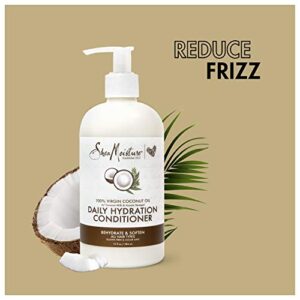 Sheamoisture Daily Hydrating Conditioner For All Hair Types 100% Virgin Coconut Oil Sulfate-Free 13 oz (Packaging May Vary)