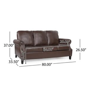 Christopher Knight Home Dowd Club Chair, Dark Brown